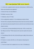 BSN Exam Questions With Complete Solutions