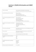Endo Exam 1 UPDATED ACTUAL Questions and CORRECT  Answers 