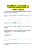 Study Session 13 &lpar;IMC Chapter 12&rpar;  UPDATED ACTUAL Questions and  CORRECT Answers