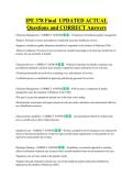 IPE 378 Final  UPDATED ACTUAL  Questions and CORRECT Answers