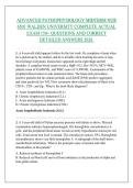 ADVANCED PATHOPHYSIOLOGY MIDTERM NUR 6501 WALDEN UNIVERSITY COMPLETE ACTUAL EXAM 150&plus; QUESTIONS AND CORRECT DETAILED ANSWERS 2026