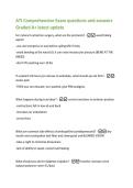ATI Comprehensive Exam questions and answers  Graded A&plus; latest update 