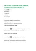 ATI Practice Assessment-David Rodriguez  questions and answers Graded A&plus; 