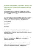 ATI Real Life PN Medical Surgical 3&period;0 - Urinary Tract  Infection Exam questions and answers Graded A&plus;