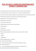 PHIL 347 QUIZ 3 COMPLETE QUESTIONS WITH CORRECT ANSWERS 2026