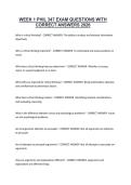 WEEK 1 PHIL 347 EXAM QUESTIONS WITH CORRECT ANSWERS 2026