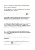BIOD 121 Essentials in Nutrition Exam questions  and answers Graded A&plus; 
