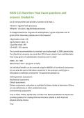 BIOD 121 Nutrition Final Exam questions and  answers Graded A&plus; 