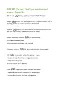 BIOD 121 &lpar;Portage&rpar; Final Exam questions and  answers Graded A