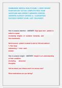 RASMUSSEN MENTAL HEALTH EXAM 1&comma;2&comma; 3&Final Exam &vert;&vert; MOST RECENT EXAM 2026-2027