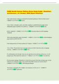 COPE Health Scholar Written Exam Study Guide &vert; Questions  and Answers &vert; A&plus; Graded &vert; With Expert Solutions