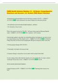 COPE Health Scholars Modules 12 &ndash; 22 Exam &vert; Comprehensive  Questions and Answers &vert; A&plus; Graded &vert; With Expert Solutions 