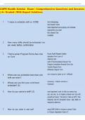 COPE Health Scholar  Exam &vert; Comprehensive Questions and Answers  &vert; A&plus; Graded &vert; With Expert Solutions 