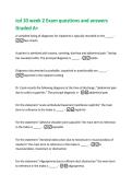 icd 10 week 2 Exam questions and answers  Graded A&plus; 