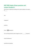 MGT 380 Chapter 2Exam questions and  answers Graded A&plus;