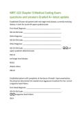 MRT-122 Chapter 3 Medical Coding Exam  questions and answers Graded A&plus; latest update 