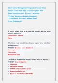 Storm water Management Inspector Exam &vert;&vert; Most  Recent Exam 2026-2027 Actual Complete Real                     Exam Questions And   Correct   Answers                         &lpar;Verified  Answers&rpar; Already Graded A&plus;                                        &vert; Gua