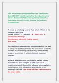 VATI RN Leadership and Management Exam &vert;&vert; Most Recent  Exam 2026-2027 Actual Complete Real Exam Questions And  Correct  Answers &lpar;Verified Answers&rpar; &vert; Already Graded A&plus; &vert;  Guaranteed Success&excl;&excl; &lpar;Verified Answers&rpar;  Newest Exam &vert;                  Just Released