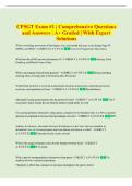 CPSGT Exam &num;1 &vert; Comprehensive Questions  and Answers &vert; A&plus; Graded &vert; With Expert  Solutions