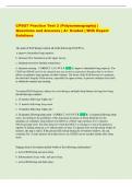 CPSGT Practice Test 2 &lpar;Polysomnography&rpar; &vert;  Questions and Answers &vert; A&plus; Graded &vert; With Expert  Solutions
