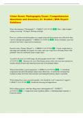 Crime Scene Photography Exam &vert; Comprehensive  Questions and Answers &vert; A&plus; Graded &vert; With Expert  Solutions