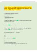 Crime Scene Investigator IAI Certification Practice  Exam &vert; Comprehensive Questions and Answers &vert; A&plus;  Graded &vert; With Expert Solutions 
