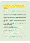 Crime Scene Investigation Exam &vert; Comprehensive  Questions and Answers &vert; A&plus; Graded &vert; With Expert  Solutions 