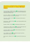 Crime Scene Investigation Exam &vert; Comprehensive  Questions and Answers &vert; A&plus; Graded &vert; With Expert  Solutions 