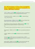 IAI - CSA Techniques of Crime Scene Investigation  Exam &vert; Comprehensive Questions and Answers &vert; A&plus;  Graded &vert; With Expert Solutions 