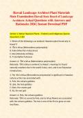  Hawaii Landscape Architect Plant Materials Exam Study Guide&colon; 400 Questions with Answers & Rationales &vert; Hawaii State Board of Landscape Architects 2026