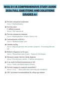 WGU D118 COMPREHENSIVE STUDY GUIDE 2026 FULL QUESTIONS AND SOLUTIONS GRADED A&plus;