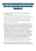 WGU D120 COMPREHENSIVE STUDY GUIDE 2026 FULL QUESTIONS AND SOLUTIONS GRADED A&plus;