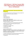 NUR 242 Exam 2 &ndash; Med-Surg Concepts &lpar;2026&rpar;  Galen College of Nursing &vert; Actual Questions &  Answers with Rationales