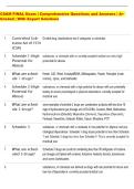 CSAM FINAL Exam &vert; Comprehensive Questions and Answers &vert; A&plus;  Graded &vert; With Expert Solutions 