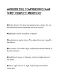 WGU D128 2026 COMPREHENSIVE EXAM SCRIPT COMPLETE ANSWER SET