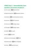 USMLE Step 1 &ndash; Autoantibodies Exam  questions and answers Graded A&plus; 