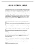 HESI RN EXIT EXAM 2025 V3