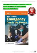 TEST BANK For Nancy Caroline&rsquo;s Emergency Care in the Streets&comma; 9th Edition by Nancy Caroline&comma; Verified Chapters 1 - 53&comma; Complete Newest Version