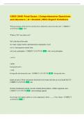 CSES 2040 Final Exam &vert; Comprehensive Questions  and Answers &vert; A&plus; Graded &vert; With Expert Solutions