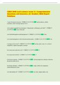 CSES 2040 &lpar;soil science exam 1&rpar; &vert; Comprehensive  Questions and Answers &vert; A&plus; Graded &vert; With Expert  Solutions