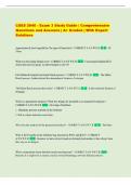 CSES 2040 - Exam 3 Study Guide &vert; Comprehensive  Questions and Answers &vert; A&plus; Graded &vert; With Expert  Solutions