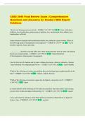 CSES 2040 Final Review Exam &vert; Comprehensive  Questions and Answers &vert; A&plus; Graded &vert; With Expert  Solutions 