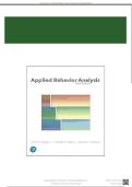 Test Bank For Applied Behavior Analysis 3rd Edition All Chapters - 9780134752556