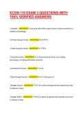 ECON 110 EXAM 3 QUESTIONS WITH 100&percnt; VERIFIED ANSWERS 