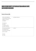 NSG 3180 UNIT 1-4&colon; Kahoot Questions with  accurate answers