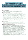 WGU D260 CAPSTONE TASK 2 COMPREHENSIVE STUDY GUIDE 2026 FULL QUESTIONS AND SOLUTIONS GRADED A&plus;