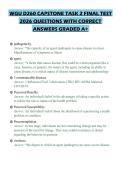 WGU D260 CAPSTONE TASK 2 FINAL TEST 2026 QUESTIONS WITH CORRECT ANSWERS GRADED A&plus;