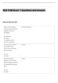 NSG 3180 Exam 1 Questions and answers