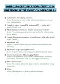WGU D266 TASK 1-3 BUNDLE CERTIFICATION SCRIPT 2026 QUESTIONS WITH SOLUTIONS GRADED A&plus;