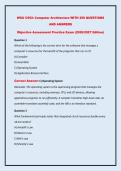 WGU C952&colon; Computer Architecture WITH 250 QUESTIONS AND ANSWERS Objective Assessment Practice Exam &lpar;2026&sol;2027 Edition&rpar;